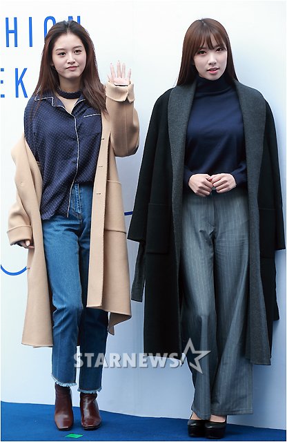 레인보우 재경(왼쪽)과 지숙/사진=김창현 기자