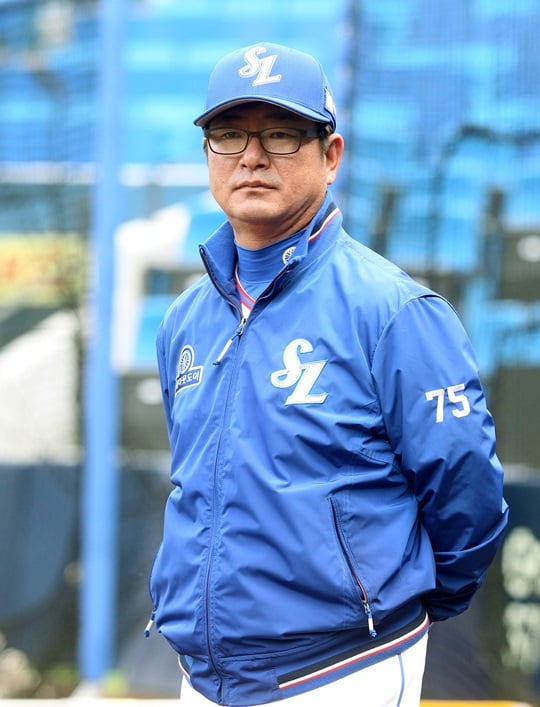 삼성 라이온즈 류중일 감독. /사진=삼성 라이온즈 제공<br /><br />
<br /><br />
