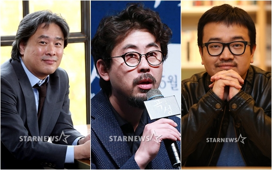 사진 왼쪽부터 박찬욱 감독, 나홍진 감독, 연상호 감독 / 사진=스타뉴스