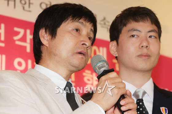 김조광수 감독(왼쪽)과 김승환 대표 / 사진=이기범 기자