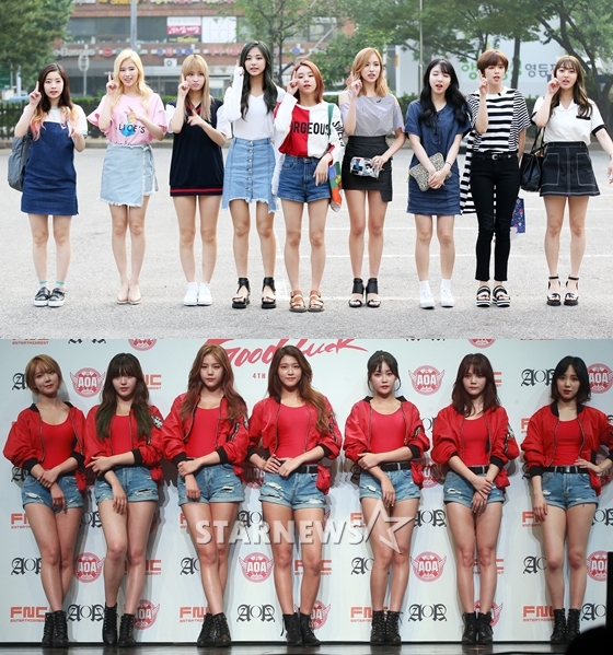 트와이스(위)와 AOA /사진=스타뉴스 
