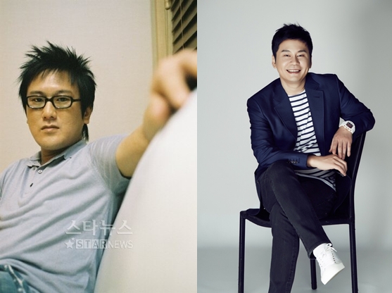 박근태(왼쪽)와 양현석 / 사진=스타뉴스, YG엔터테인먼트