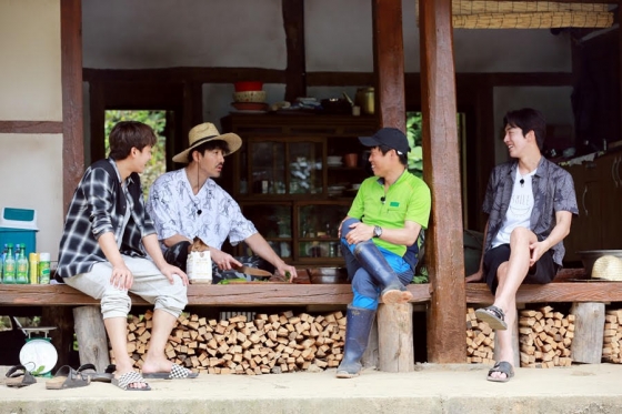 tvN '삼시세끼' 고창편의 손호준, 차승원, 유해진, 남주혁(왼쪽부터) /사진제공=tvN