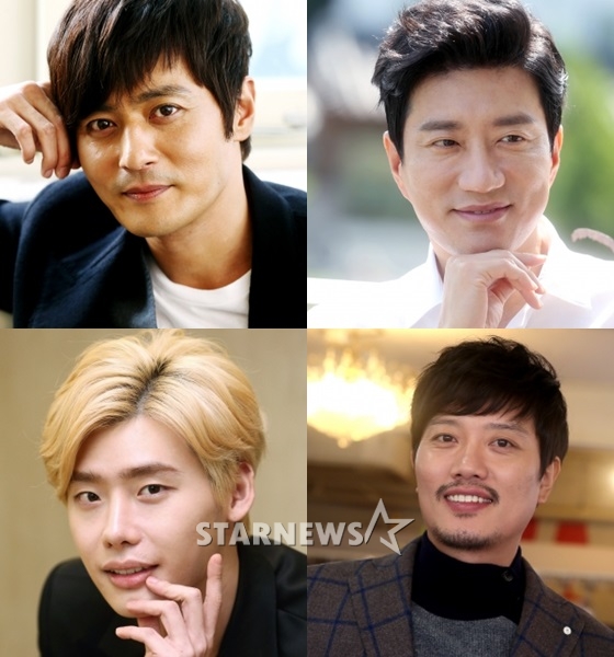 왼쪽 상단부터 시계방향으로 장동건, 김명민, 박희순, 이종석/사진=머니투데이 스타뉴스