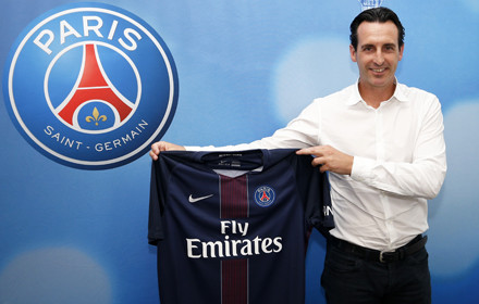 우나이 에메리. /사진=PSG 홈페이지 캡처<br /><br />
<br /><br />

