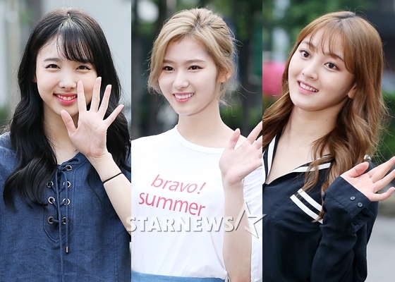 트와이스 나연, 사나, 지효(사진 왼쪽부터)/사진=스타뉴스