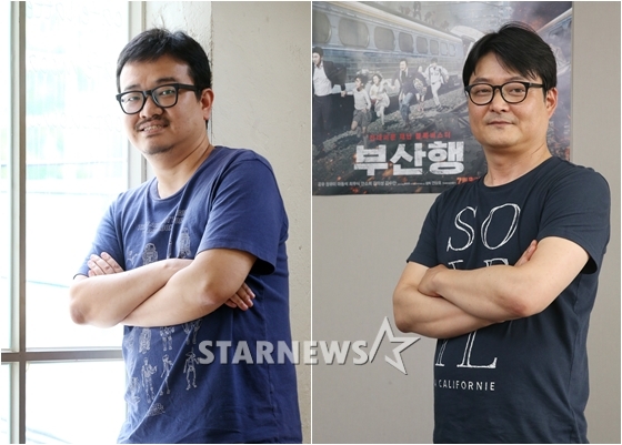 '부산행' 연상호(사진 왼쪽) 감독과 제작사 레드피터의 이동하 대표 / 사진=스타뉴스
