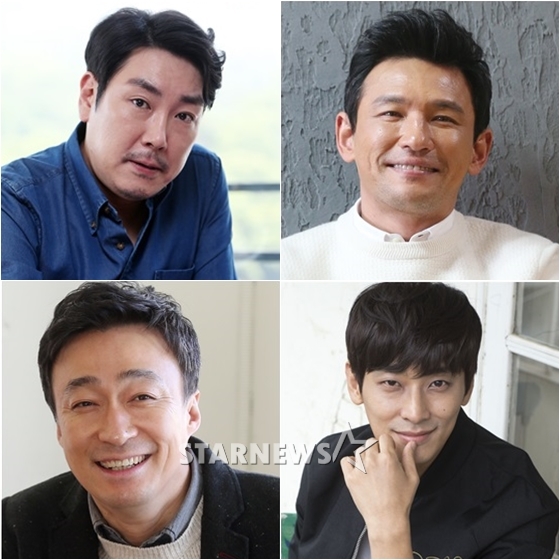 왼쪽 상단부터 시계방향으로 조진웅, 황정민, 주지훈, 이성민/사진=머니투데이 스타뉴스