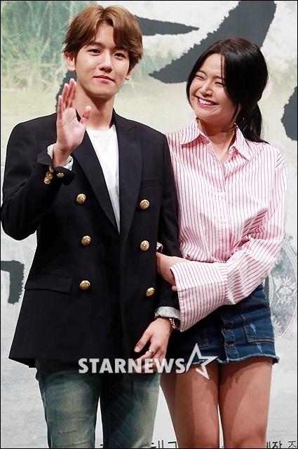 백현과 지헤라 /사진=김창현 기자