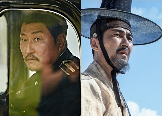 '밀정'의 송강호(사진 왼쪽)과 '고산자, 대동여지도'의 차승원 / 사진=스틸컷