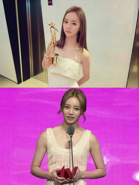 /사진=혜리 인스타그램, 'tvN10 어워즈' 방송 화면 