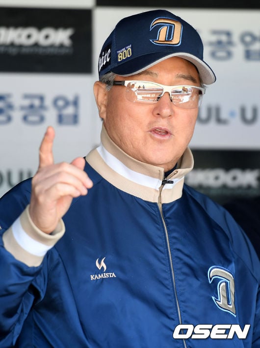 NC 다이노스 김경문 감독.<br /><br />
<br /><br />

