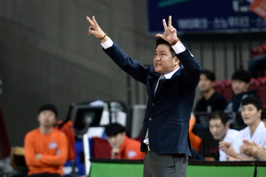 유도훈 감독. /사진=KBL 제공<br /><br />
<br /><br />
