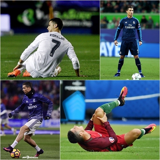 다양한 생상의 호날두 축구화. /AFPBBNews=뉴스1