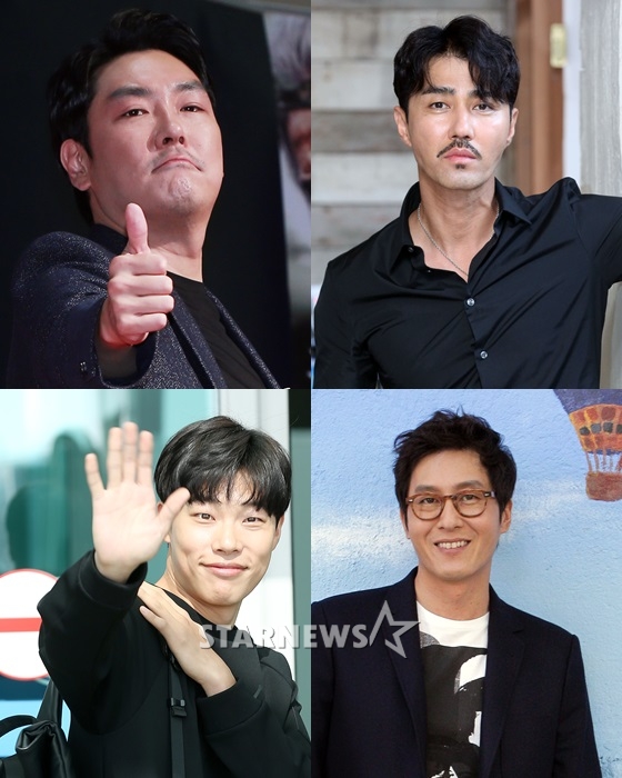 왼쪽 상단부터 시계방향으로 조진웅, 차승원, 김주혁, 류준열/사진=머니투데이 스타뉴스