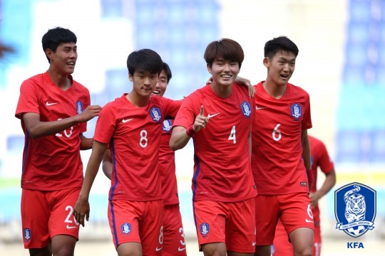 지난해 U-18 대표팀. /사진=대한축구협회 제공