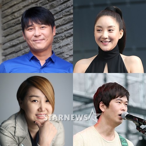 (왼쪽 위부터 시계방향) 가수 임창정, S.E.S 바다, 십센치 윤철종, 소찬휘 /사진=스타뉴스
