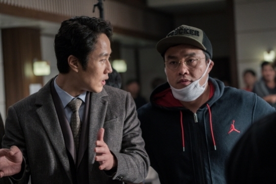 정우와 김태윤 감독//'재심' 현장스틸