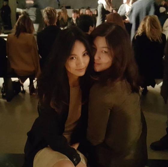 뉴욕 패션위크에 참석한 이효리 /사진=한혜연 SNS