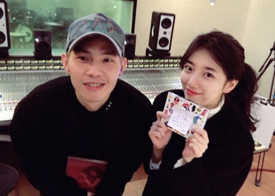 박원(왼쪽)과 수지 / 사진출처=수지 인스타그램