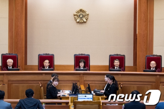 박근혜 대통령 탄핵심판 사건을 심리하고 있는 헌법재판소./사진=뉴스1