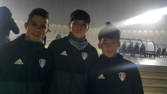 왼쪽부터 조나탄, 박기동, 김민우 /사진=한국프로축구연맹 제공