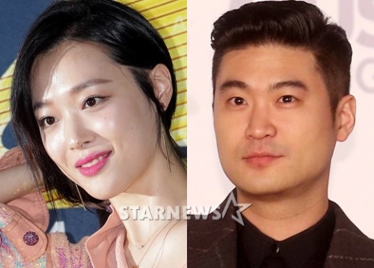 설리(왼쪽)와 최자/사진=스타뉴스