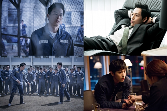 영화 '프리즌'의 김래원(사진 왼쪽)과 '원라인'의 임시완/사진=영화 스틸컷