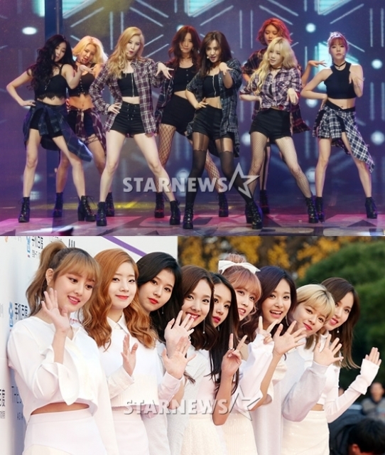 소녀시대(위)와 트와이스 / 사진=스타뉴스
