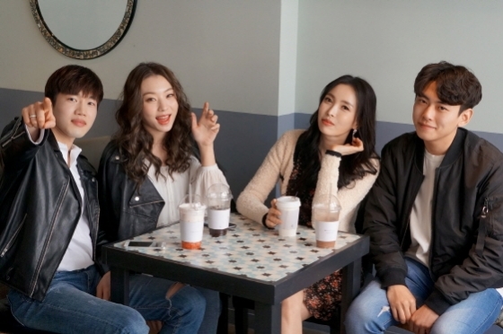 왼쪽부터 주노, 김인애, 이다민, 김진우/사진제공=로드하우스