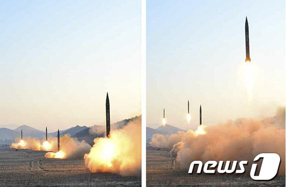 지난 3월 6일 북한이 동해상으로 미사일을 발사한 장면 /사진=뉴스1