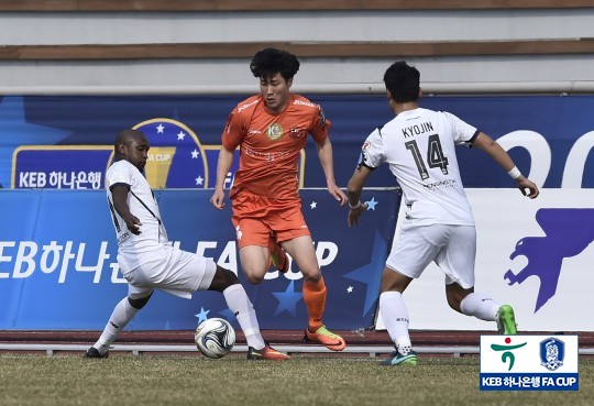 포천과 서울이랜드 경기 장면 /사진=대한축구협회 제공