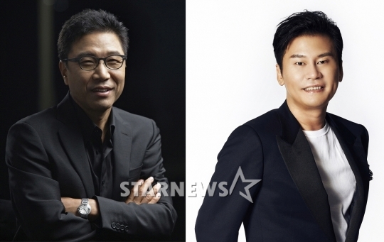 이수만 SM 총괄 프로듀서(왼쪽)과 양현석 YG 대표 프로듀서 / 사진=각 회사 제공