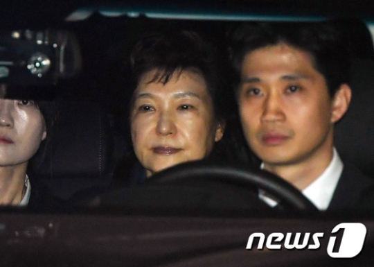 구속된 박근혜 전 대통령. /사진=뉴스1