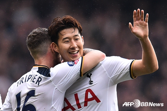 EPL 8호골을 기록한 손흥민 /AFPBBNews=뉴스1