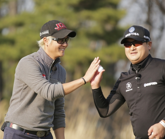 허인회(왼쪽)와 김대섭. /사진=SBS 골프