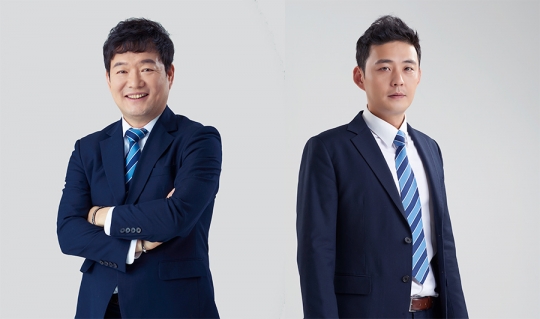 이순철(왼쪽) 해설위원과 정우영 캐스터. /사진=SBS 스포츠