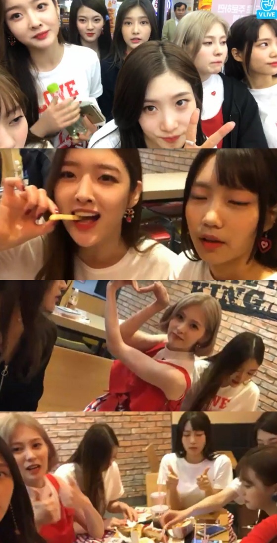 /사진=네이버 V 라이브 '다이아, 전화 걸지 않고 전화 받기' 방송화면 캡처