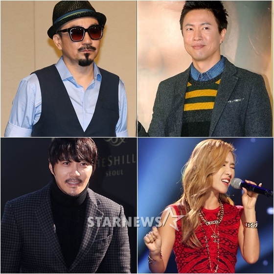 박상민(왼쪽위부터 시계방향), 김정민, 임정희, KCM /사진=스타뉴스