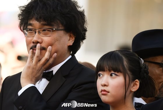 봉준호 감독과 안서현 /AFPBBNews=뉴스1