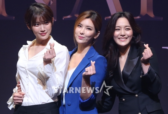 뮤지컬 배우 홍서영, 정선아, 박혜나(왼쪽부터) /사진=이기범 기자
