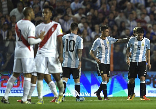 아르헨티나가 월드컵 탈락 위기에 몰렸다. /AFPBBNews=뉴스1