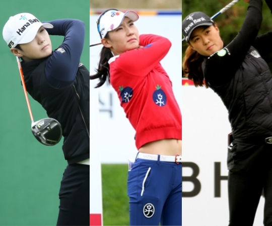 박성현 김민선5 이민지(왼쪽부터) / 사진=LPGA KEB하나은행 챔피언십 대회본부