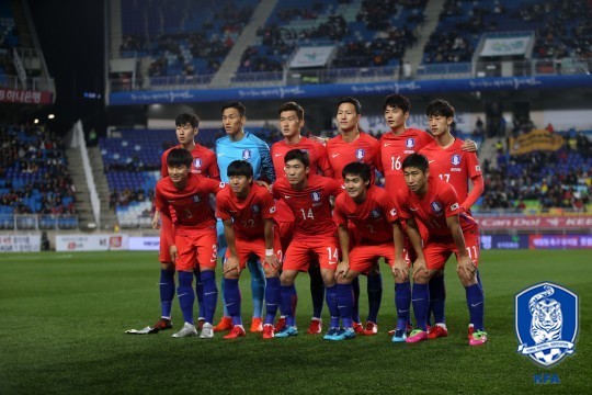 지난 11월 10일 콜롬비아전 당시 한국 대표팀 모습 /사진=대한축구협회 제공<br /><br />
<br /><br />
