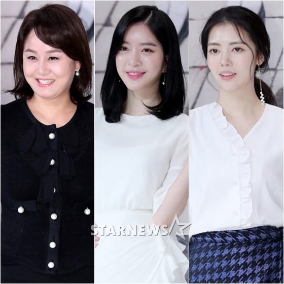 'TV소설 파도야 파도야' 제작발표회에 참석한 이경실(왼쪽부터), 조아영, 정윤혜 /사진=스타뉴스 