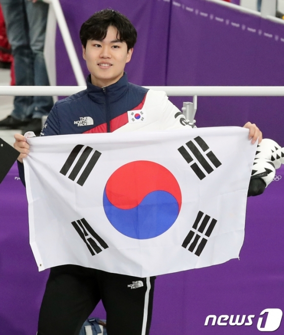 스피드스케이팅 남자 1500m 동메달을 따낸 김민석. /사진=뉴스1