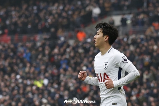 최근 두 경기 연속 멀티골을 기록하며 상승세를 타고 있는 손흥민. /AFPBBNews=뉴스1<br /><br />
<br /><br />
