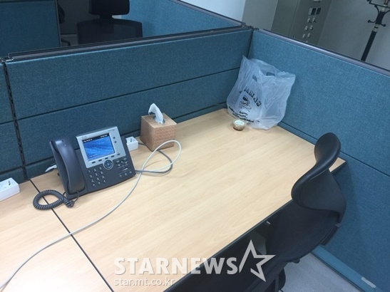 배현진이 '뉴스데스크' 하차 후 퇴사 전까지 근무했던 자리 / 사진제공=MBC