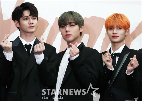 (왼쪽부터) 워너원 옹성우, 박지훈, 이대휘 /사진=김창현 기자