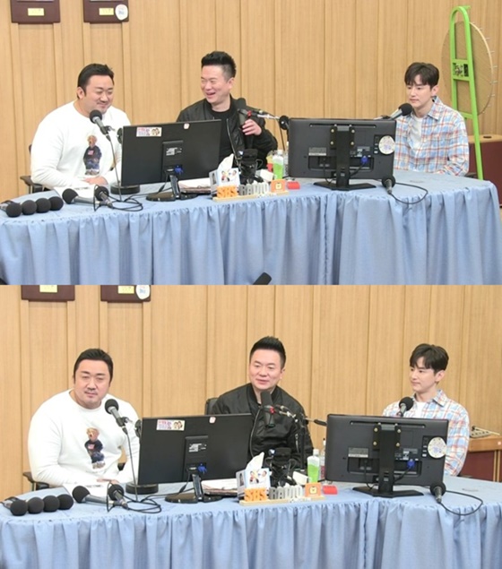 배우 마동석, 컬투 김태균, 배우 권율/사진=SBS 파워FM '두시탈출 컬투쇼' 보이는 라디오 캡처